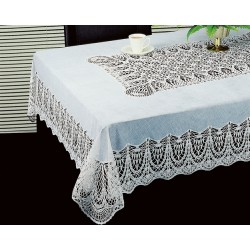 Скатерти ажурные 90x90 см квадратные виниловые. Серия FY-05.