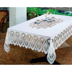 Скатерти ажурные 90x90 см квадратные виниловые. Серия FY-05.