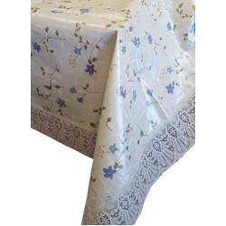Гладкие скатерти на нетканной основе NON WOVEN с кружевом. Модель FP-167