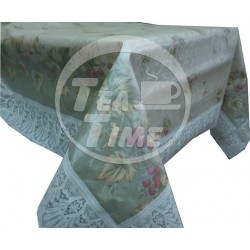 Гладкие скатерти на нетканной основе NON WOVEN с кружевом. Модель FP-170