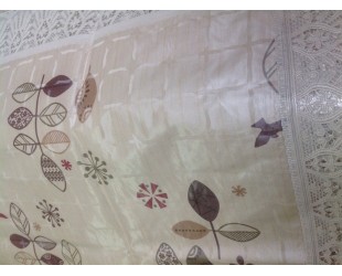 Гладкие скатерти на нетканной основе NON WOVEN с кружевом. Модель FP-254