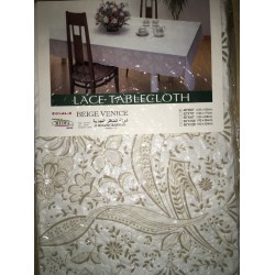 Скатерть виниловая BEIGE VENICE 120 х 150 см. «Япония цветная беж»