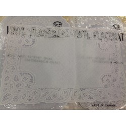 Салфетки виниловые твердые белые. 30 х 45 см.