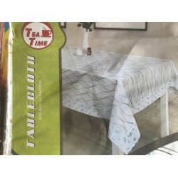 Скатерть NON SLIP с кружевом. TT-500. Размер 135x180 см