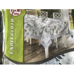 Скатерть NON SLIP с кружевом. TT-500. Размер 120x150 см