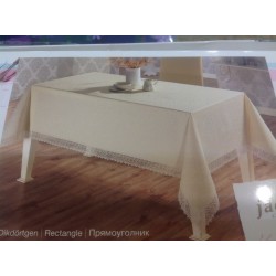 Скатерть с кружевом KDK JL 140x180 см