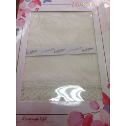 Скатерть с кружевом KDK JL 140x180 см