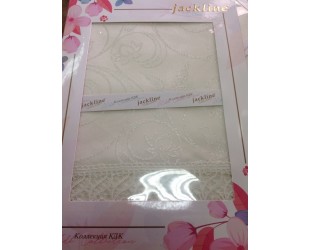Скатерть с кружевом KDK JL 140x180 см