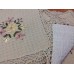 Модель 0662B. Размер 30 * 30 см. Салфетки украшенные ленточным рисунком и вязанным кружевом. Модель 0662B. Размер 30 * 30 см. Салфетки украшенные ленточным рисунком и вязанным кружевом.