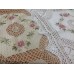 Скатерть с цветным рисунком из лент. Модель 20116