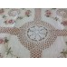 Скатерть с цветным рисунком из лент. Модель 20116