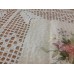 Скатерть с цветным рисунком из лент. Модель 25856