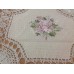 Скатерть с цветным рисунком из лент. Модель 662