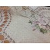 Скатерть с цветным рисунком из лент. Модель 662